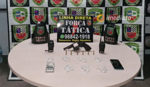 Força Tática prende homem com arma e drogas no bairro Parque Dez