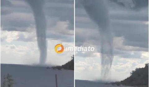 Vídeo: fenômeno desperta curiosidade de frequentadores em Alter do Chão