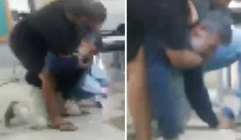 Vídeo: Adolescente de 17 anos é filmado dando mata-leão em professor após levar bronca em sala de aula