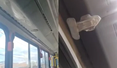 Veja Vídeo: passageiras colam absorventes para tapar goteiras em ônibus