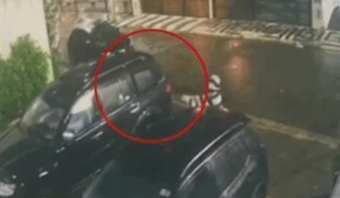 VEJA VÍDEO: bandido atira contra carro com idosa dentro durante tentativa de assalto