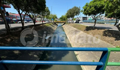 Criminosos furtam Ecobarreira de Igarapé no bairro São Francisco, em Manaus