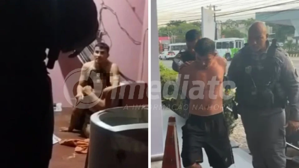 Homem sob efeito de drogas é preso após manter mãe e avó reféns na zona leste de Manaus