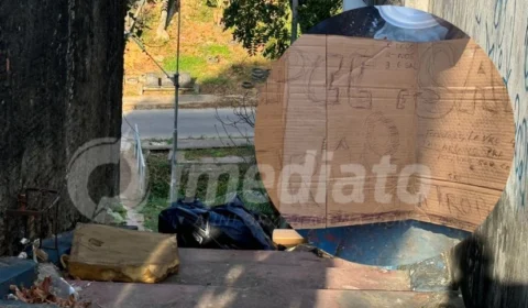 Veja bilhete deixado ao lado de corpo encontrado no bairro Santo Agostinho