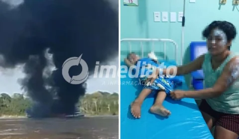 VÍDEOS: três mortes são confirmadas e mais de 60 pessoas resgatadas em incêndio de embarcação no Amazonas