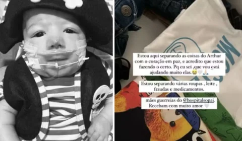 Esposa de Zé Vaqueiro irá doar roupas do filho, que morreu aos 11 meses