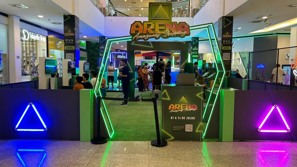 Fãs de games tem programação especial em arena de shopping de Manaus