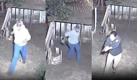 Proprietária de sítio reage a tentativa de roubo de galinha com tiros; Veja vídeo