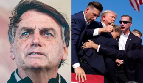Bolsonaro presta apoio a Trump após atentado a tiros em comício