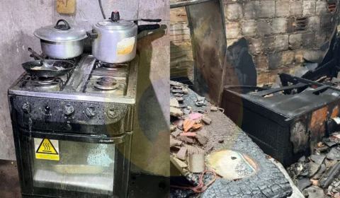 Botijão de gás explode e deixa duas pessoas gravemente feridas no Tancredo Neves