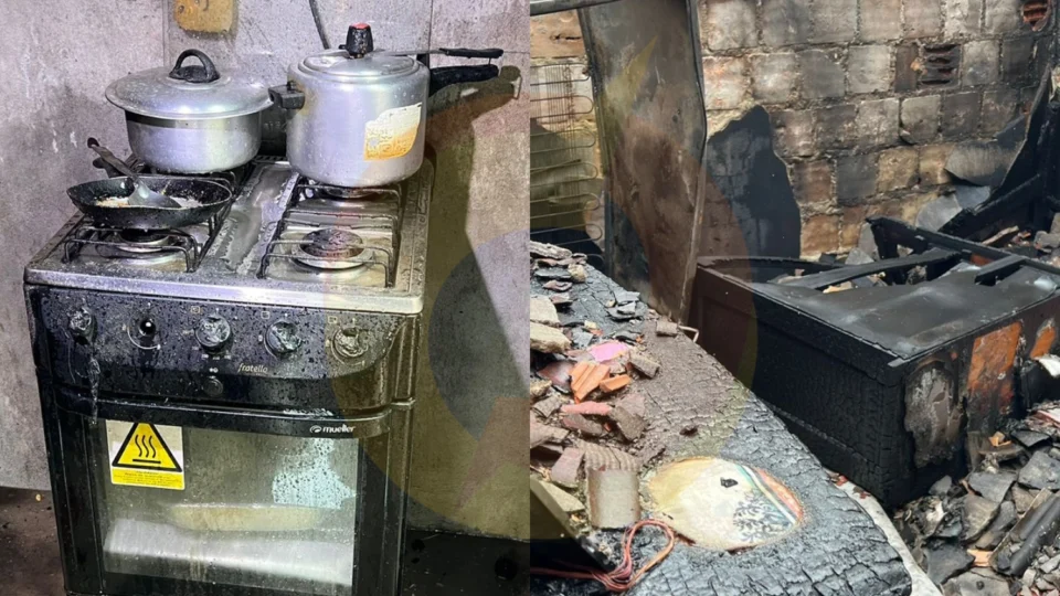 Botijão de gás explode e deixa duas pessoas gravemente feridas no Tancredo Neves