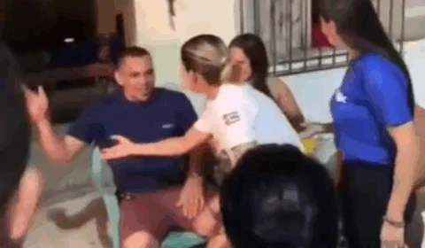 Morador rejeita aperto de mão de Prefeita de Marituba e causa constrangimento; Veja vídeo