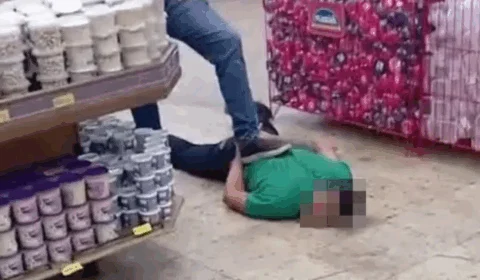 Briga entre funcionários de supermercado termina em morte no ES; Veja vídeo