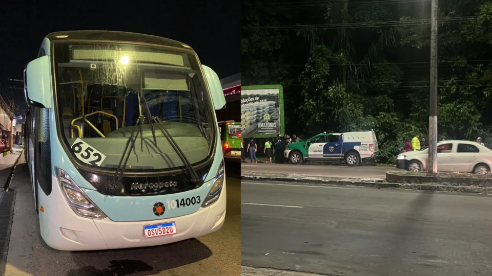 Vídeo: passageiros são agredidos com facadas e coronhadas durante assalto em ônibus