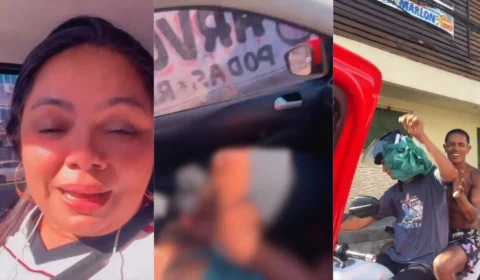 Vídeo: mulher no Rio de Janeiro arremessa fezes em motoqueiro e publica vídeo nas redes sociais