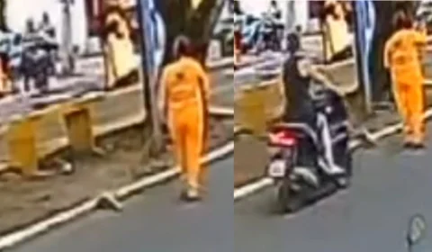 Gari é atropelada enquanto trabalhava na Av. Parque e autora omite socorro; Veja vídeo
