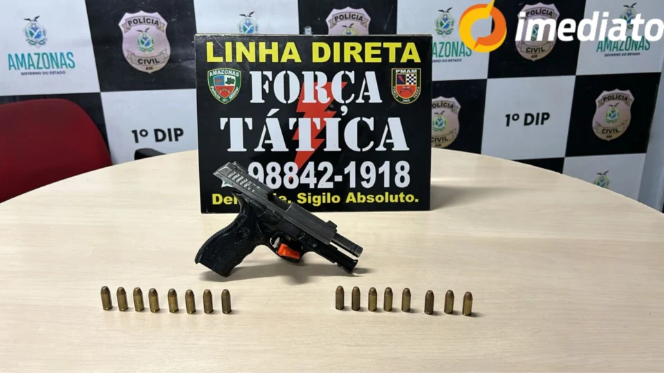 Homem que estava armado em bar no Japiim é preso pela Força Tática após denúncia