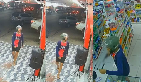 Dupla realiza assalto em drogaria no Conjunto Canaranas, zona norte de Manaus; Veja vídeo