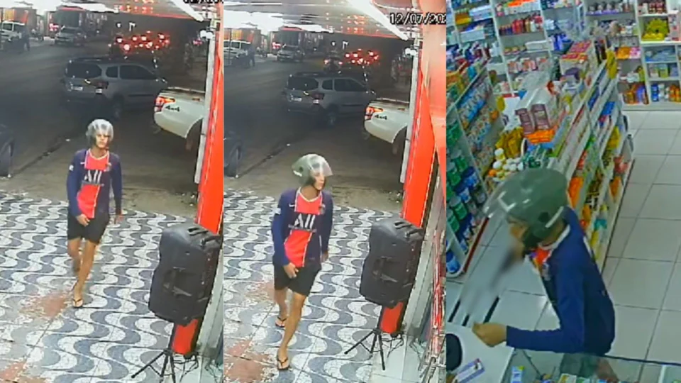 Dupla realiza assalto em drogaria no Conjunto Canaranas, zona norte de Manaus; Veja vídeo
