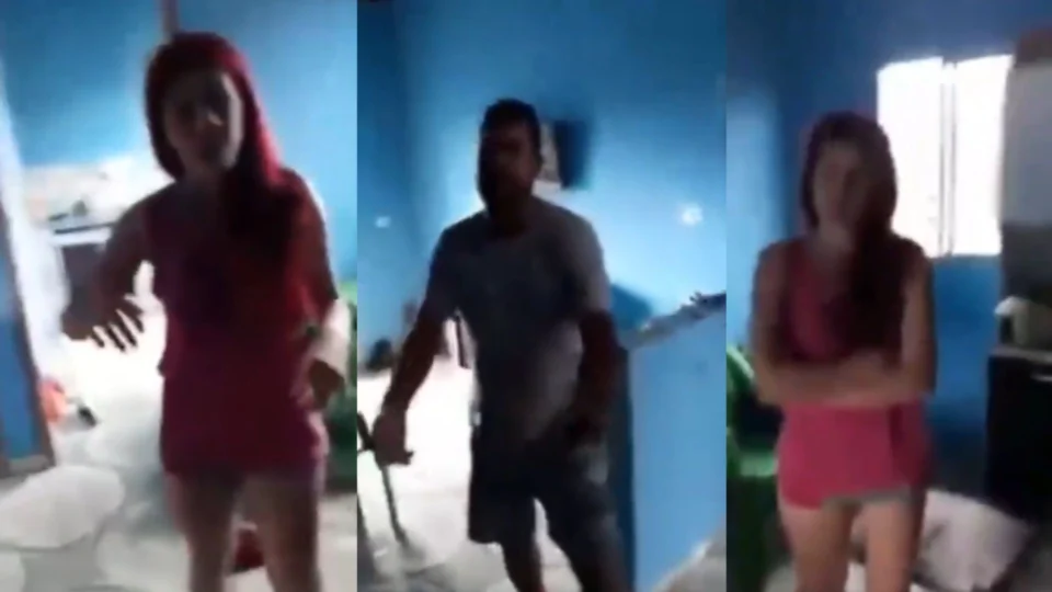 Marido flagrou esposa com outro após noite de trabalho; Veja vídeo