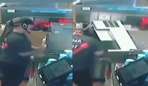 Funcionária tem cabelo sugado por maquina de suco em restaurante de fast food; VEJA