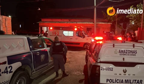 Imagens fortes: suspeito de cometer roubos passa pelo ‘tribunal do crime’ em Manaus