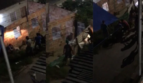 VEJA: vídeos mostram momento em que suposto ladrão é agredido no Nova Vitória