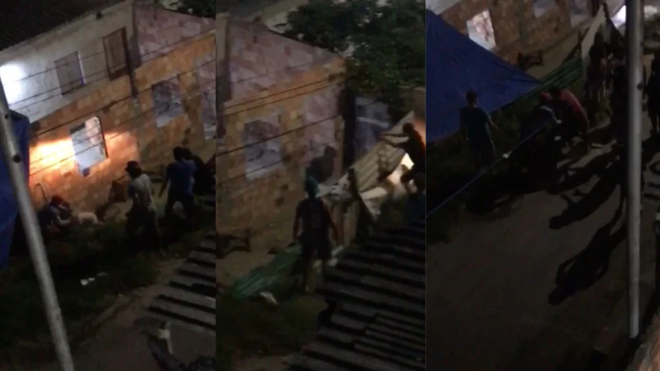 VEJA: vídeos mostram momento em que suposto ladrão é agredido no Nova Vitória