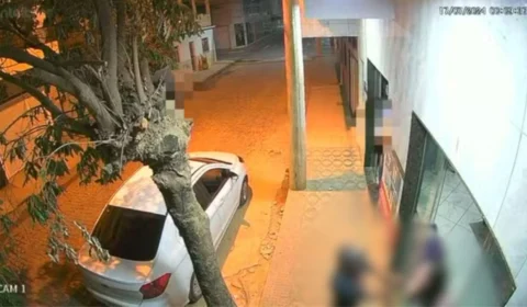 Vídeo: câmera registra momento em que mulher é baleada no rosto em bar no ES