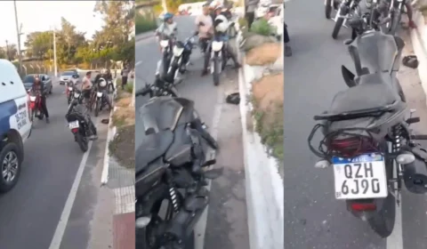 Vídeo: motociclista morre em acidente na Avenida Rodrigo Otávio, em Manaus