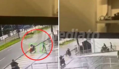 VEJA VÍDEO: bandidos furtam motocicletas de duas concessionárias em Manaus