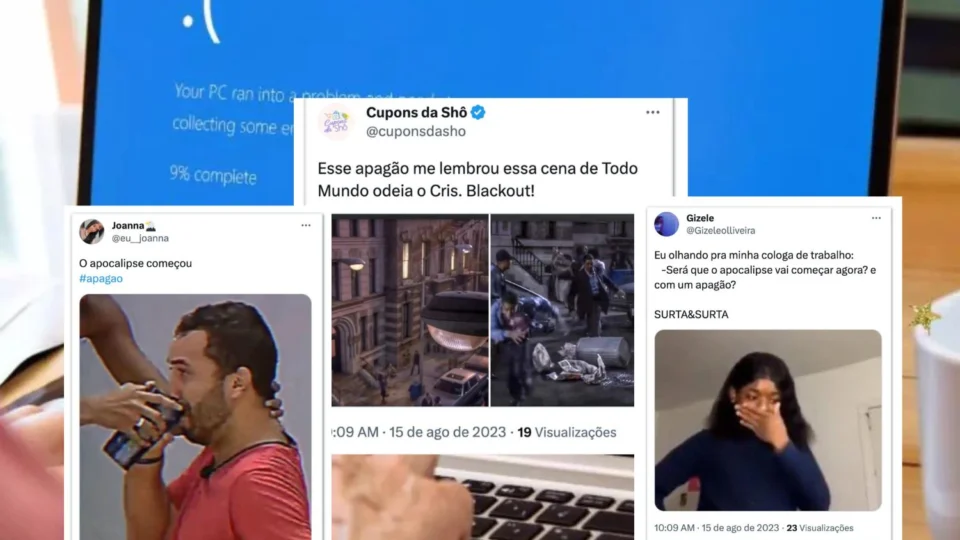 Apagão em sistema da Microsoft vira piada nas redes sociais