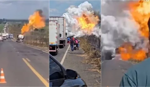Veja Vídeo: caminhão-tanque explode e deixa 6 pessoas gravemente feridas