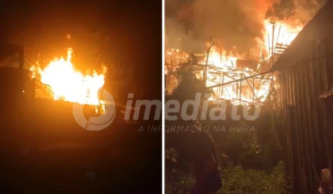 VÍDEOS: Corpo de Bombeiros confirma nove casas destruídas em incêndio no Santo Agostinho
