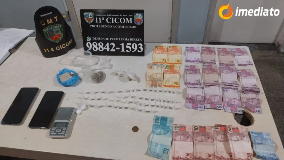 Polícia Militar prende homem por tráfico de drogas na Zona Leste de Manaus