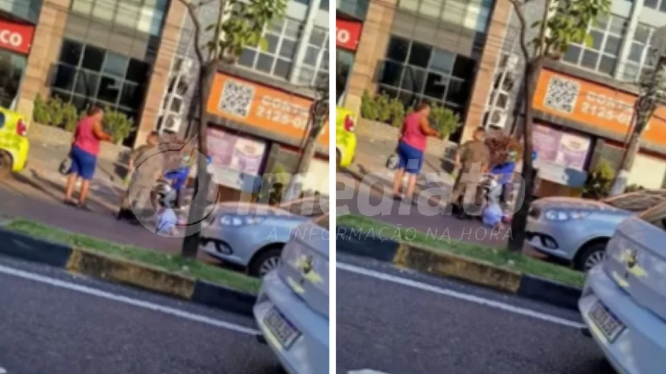 Trânsito é liberado na Av. Djalma Batista mas acidente deixa tráfego lento no local