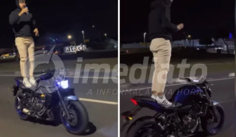 VÍDEO: motociclista que realizou manobra arriscada na Avenida das Torres é indiciado pela polícia