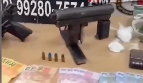 Trio é preso com Drogas e sete armas  em Iranduba