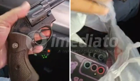 VÍDEO: adolescente é detido e polícia apreende pistola e celulares roubados no bairro Coroado