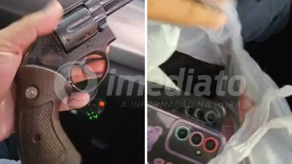 VÍDEO: adolescente é detido e polícia apreende pistola e celulares roubados no bairro Coroado