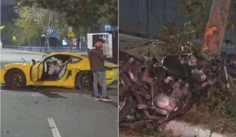 Motorista de Porsche atropela e mata motociclista após discussão no trânsito
