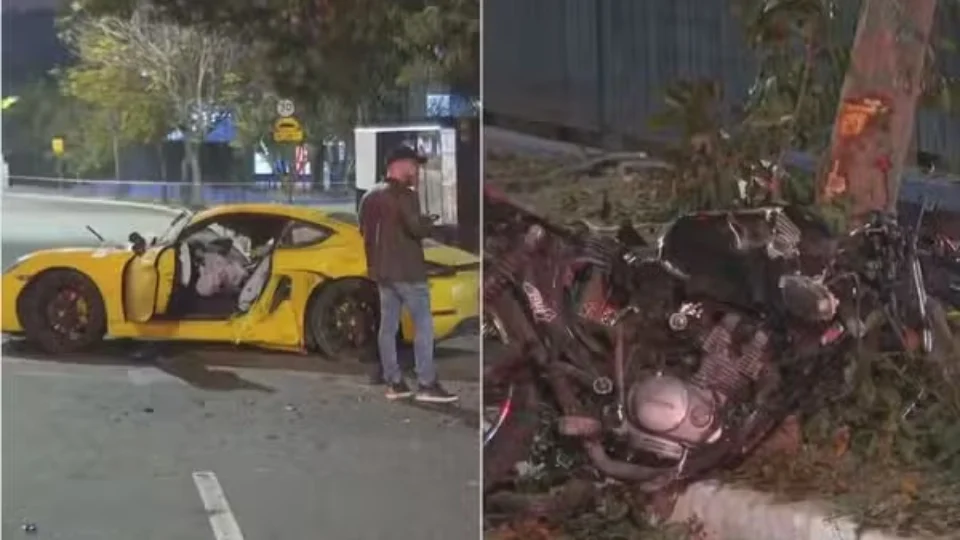 Motorista de Porsche atropela e mata motociclista após discussão no trânsito