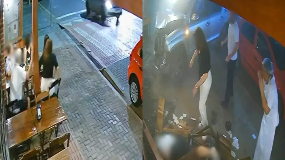 Veja Vídeo: mãe e filha morrem atingidas por caminhonete em mesa de bar