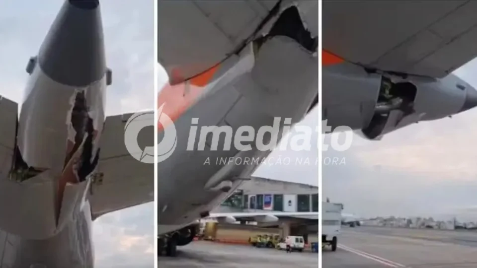 VEJA VÍDEO: aeronaves da Latam e Gol colidem em solo após falha em equipamento de reboque