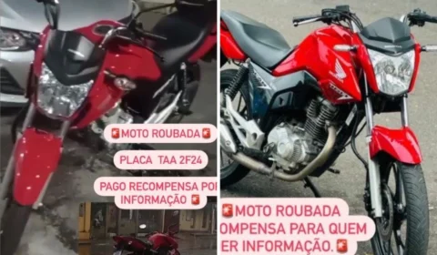 Homens furtam duas motos no bairro Compensa e donos solicitam ajuda para encontrá-las