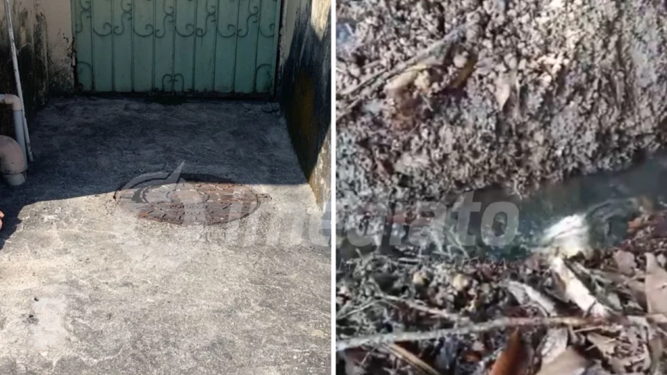 Bueiro transbordando causa prejuízos aos moradores do Bairro Florestal