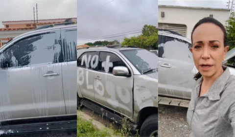 Maria Corina, principal opositora do ditador Maduro, denuncia atentado