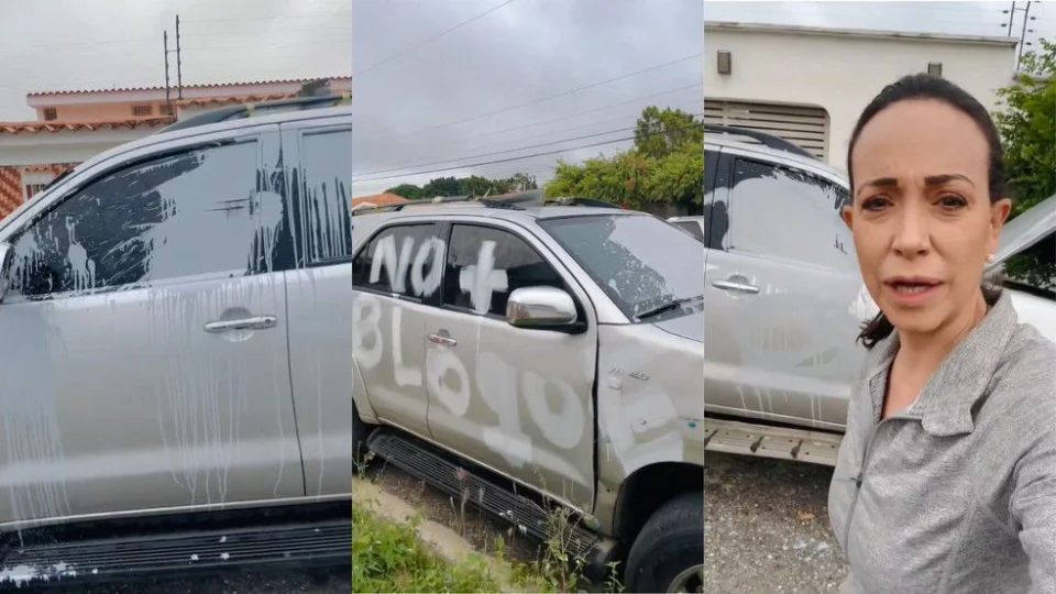 Maria Corina, principal opositora do ditador Maduro, denuncia atentado