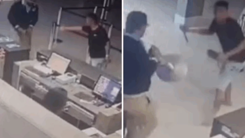 VEJA VÍDEO: turista é flagrado tentando matar segurança de hotel a facadas