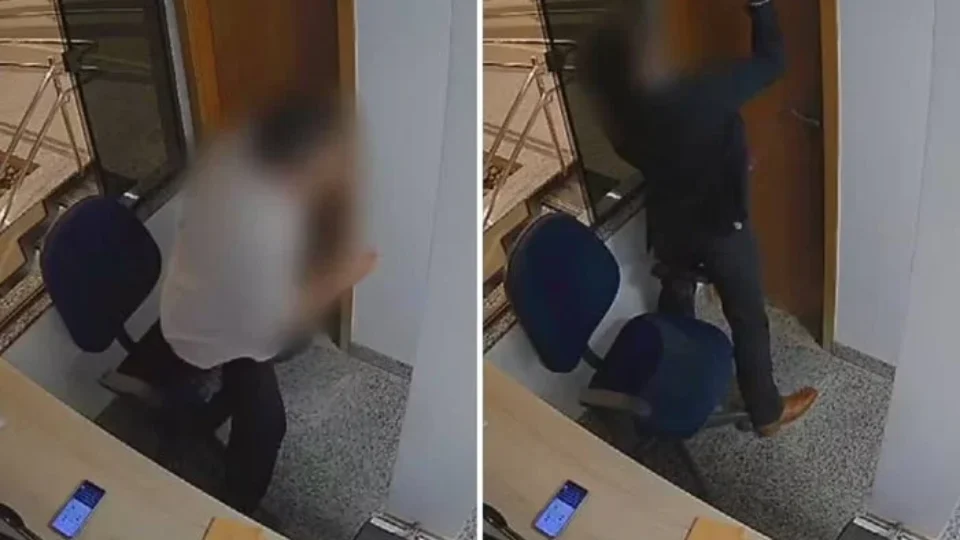 VEJA VÍDEO: morador tenta matar zelador de prédio a facadas